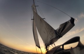 Sails at dusk