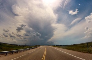 Distant thunderstorm