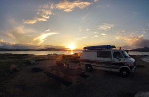 08-11 Eleven Mile State Park camp sunset Colorado