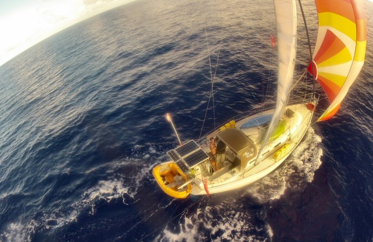 Rafiki under spinnaker